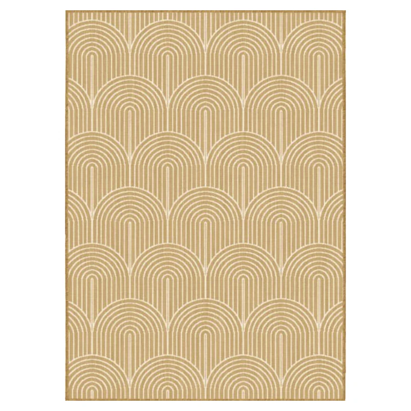 Dubbelzijdig Buitenkleed Flatweave - Oker - Image 6