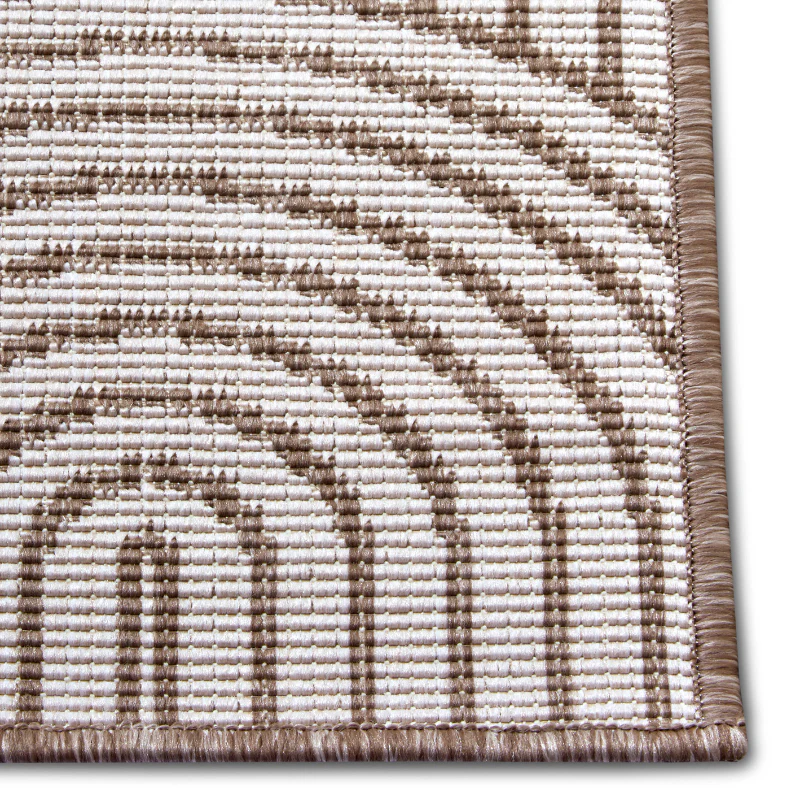 Dubbelzijdig Buitenkleed Flatweave - Taupe - Image 3