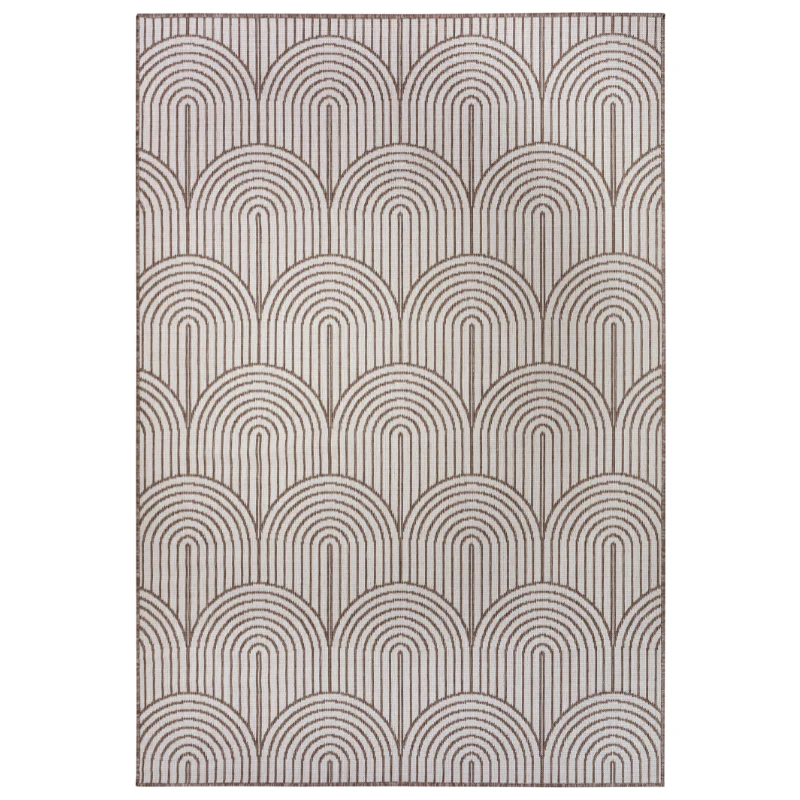 Dubbelzijdig Buitenkleed Flatweave - Taupe - Image 9