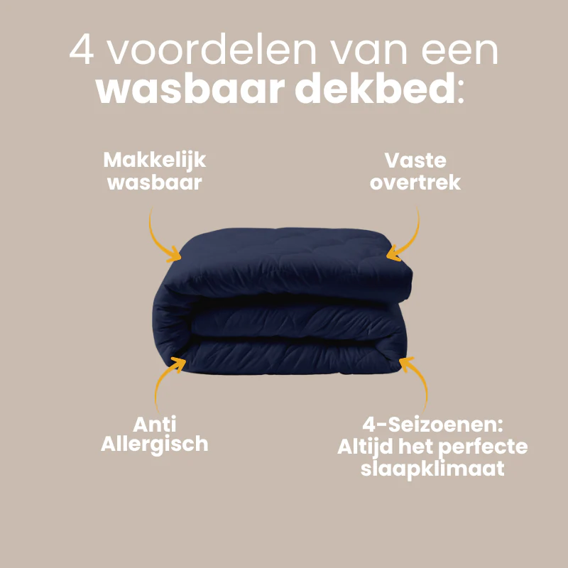 Easy Dekbed Zonder Overtrek - 4 Seizoenen - Navy - Image 11