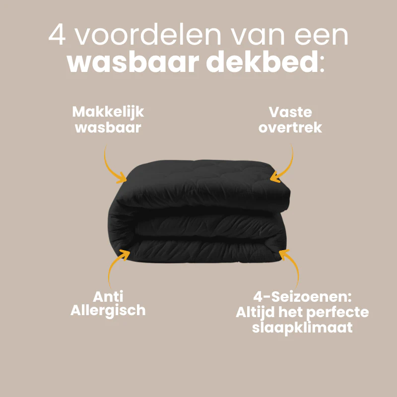 Easy Dekbed Zonder Overtrek - 4 Seizoenen - Zwart - Image 10