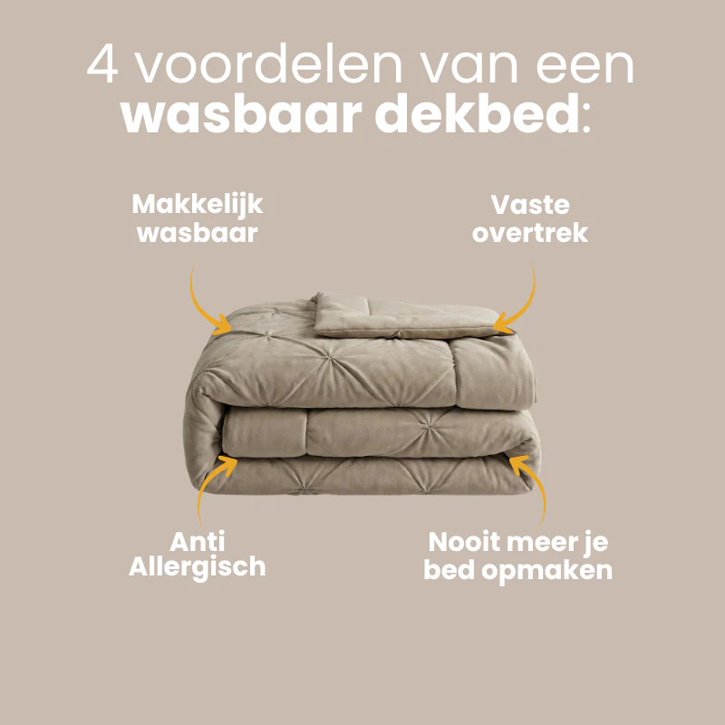 Easy Dekbed Diamond Pintuck - Licht Taupe - Image 6