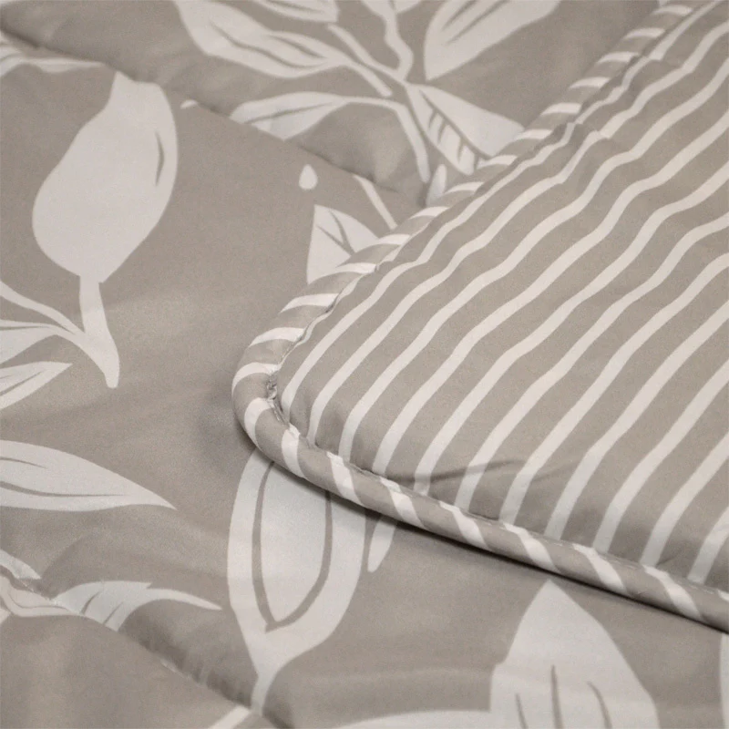Easy Dekbed Zonder Overtrek - Grey Leafs - Image 3