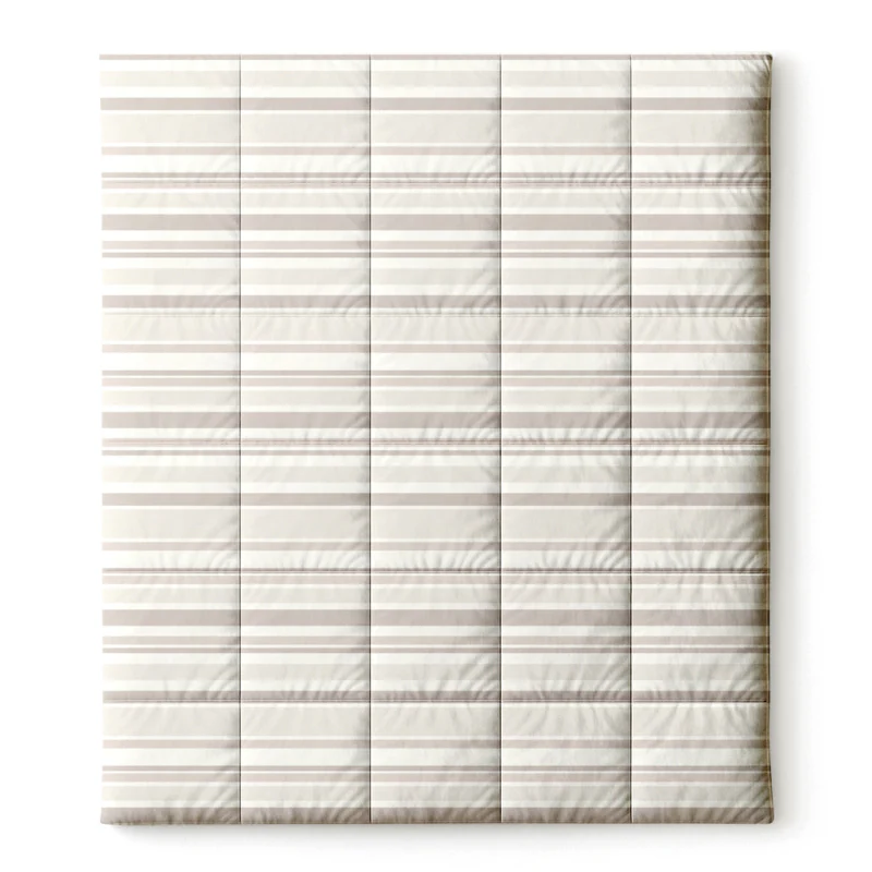 Easy Dekbed Zonder Overtrek - Horizontal Lines - Beige - Image 5