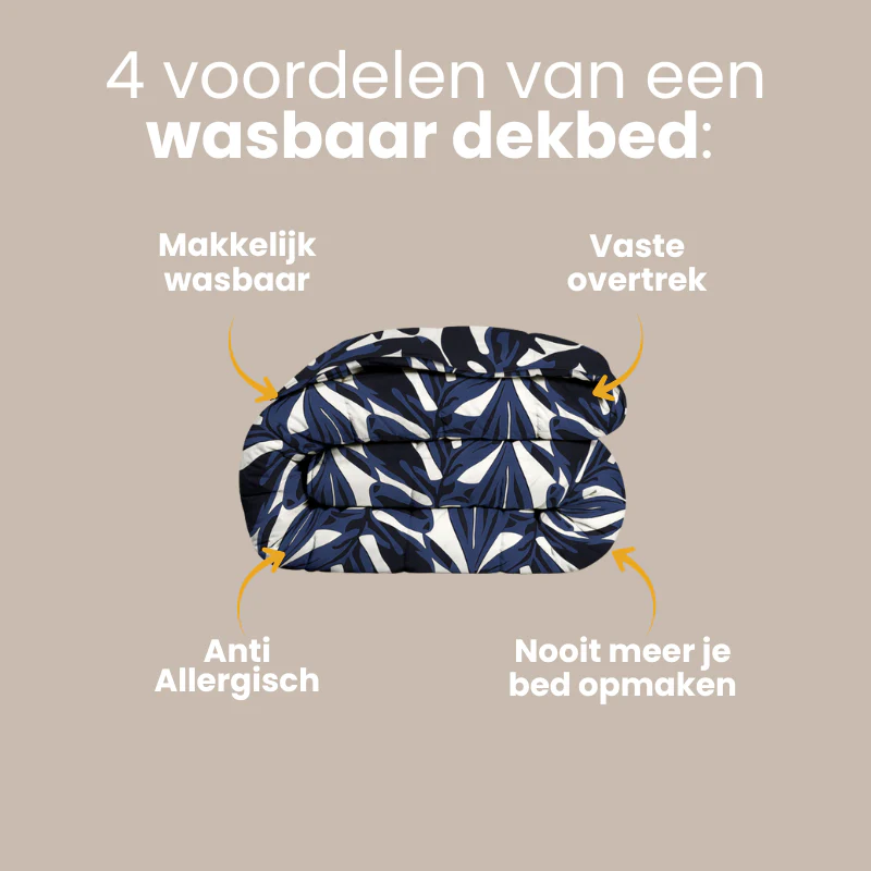 Easy Dekbed Zonder Overtrek - Painted Leafs - Image 8