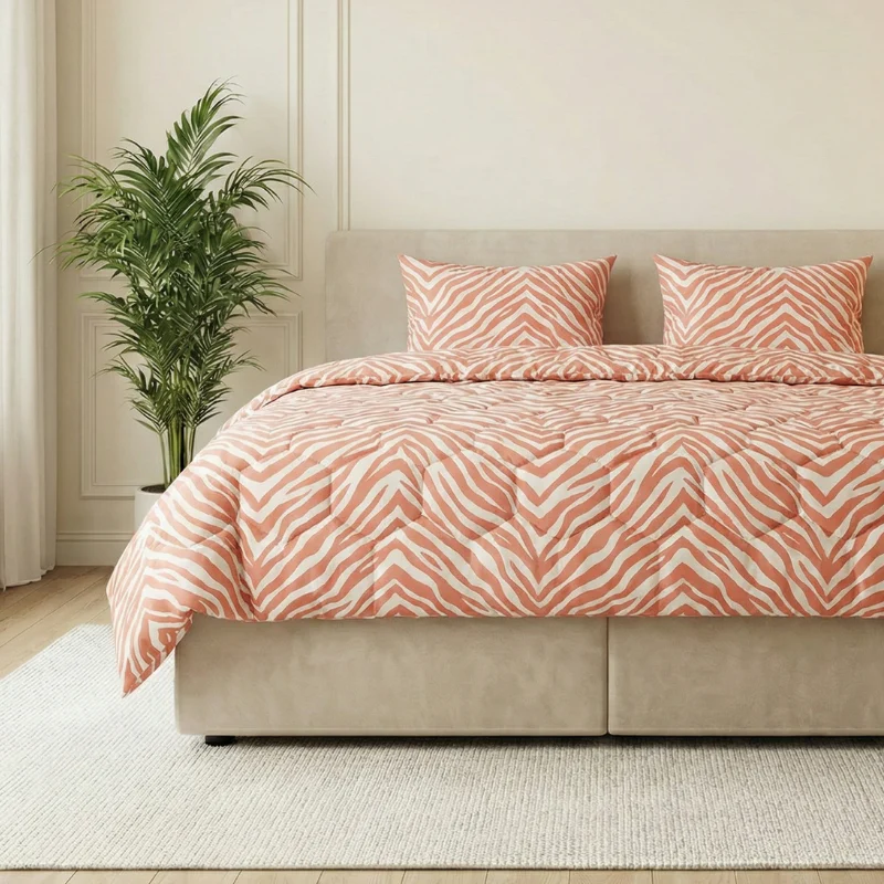 Easy Dekbed Zonder Overtrek - Zebra - Roze - Image 2