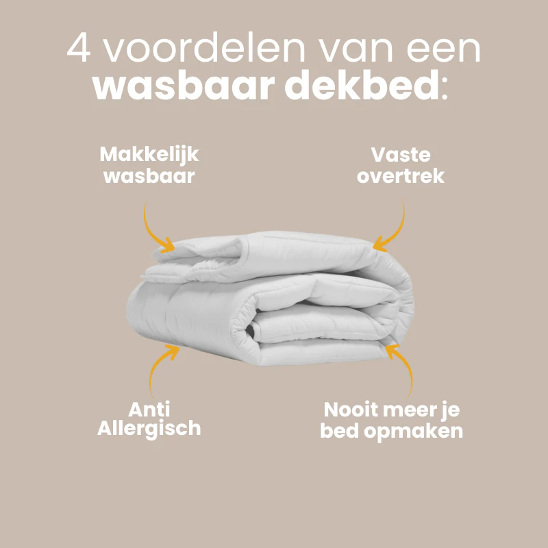 Easy Dekbed Zonder Overtrek - Stone Washed - Zilvergrijs - Image 3