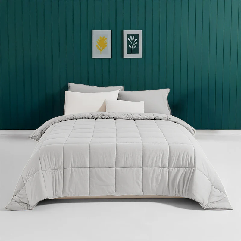 Easy Dekbed Zonder Overtrek - Stone Washed - Zilvergrijs - Image 6
