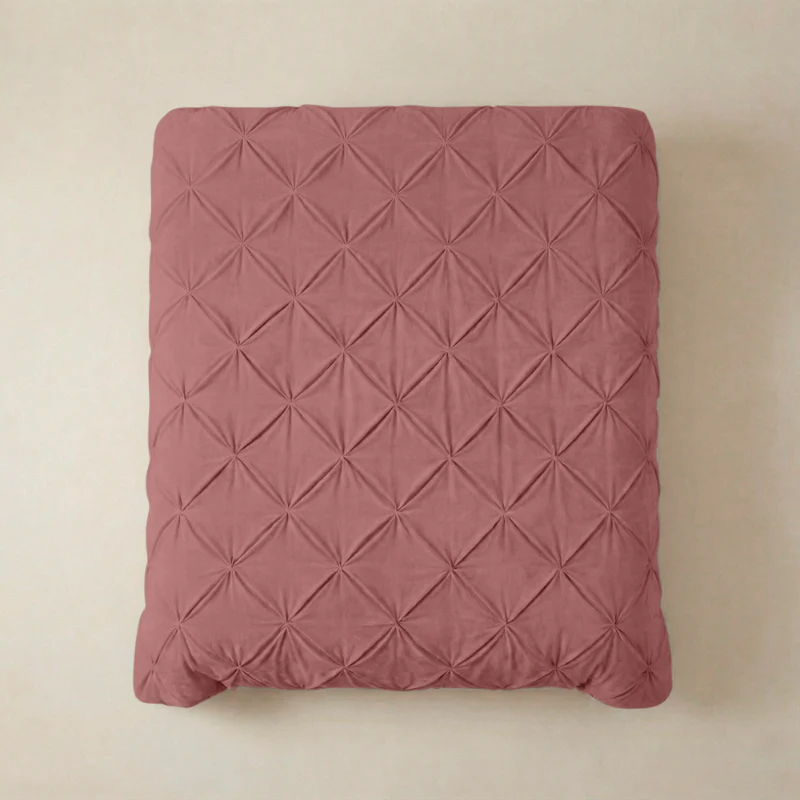 Easy Dekbed Diamond Pintuck - Roze - Image 4