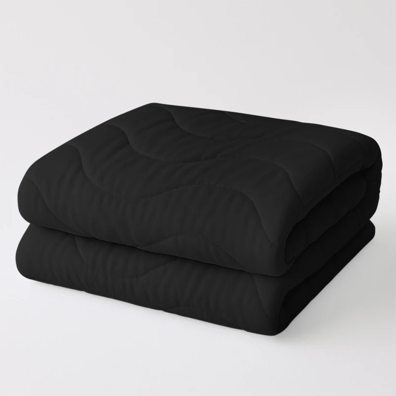 Easy Dekbed Zonder Overtrek Wave Uni - Zwart - Image 5