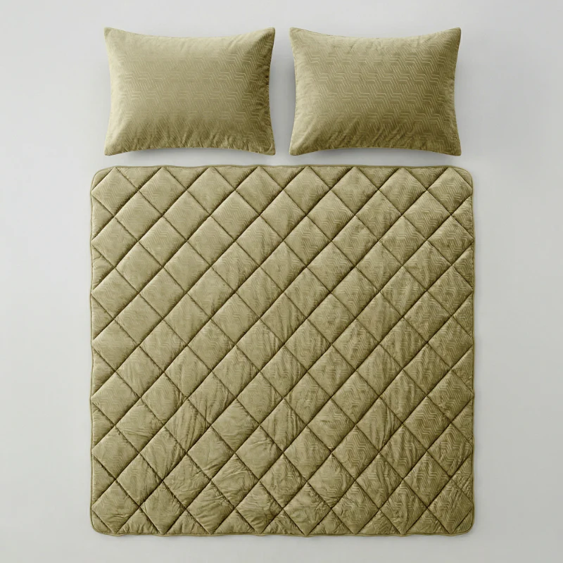 Easy Dekbed Zonder Overtrek Velvet Japandi - Groen - Image 3