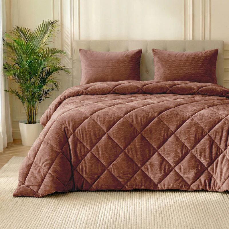 Easy Dekbed Zonder Overtrek Velvet Japandi - Mocha Mousse - Image 3