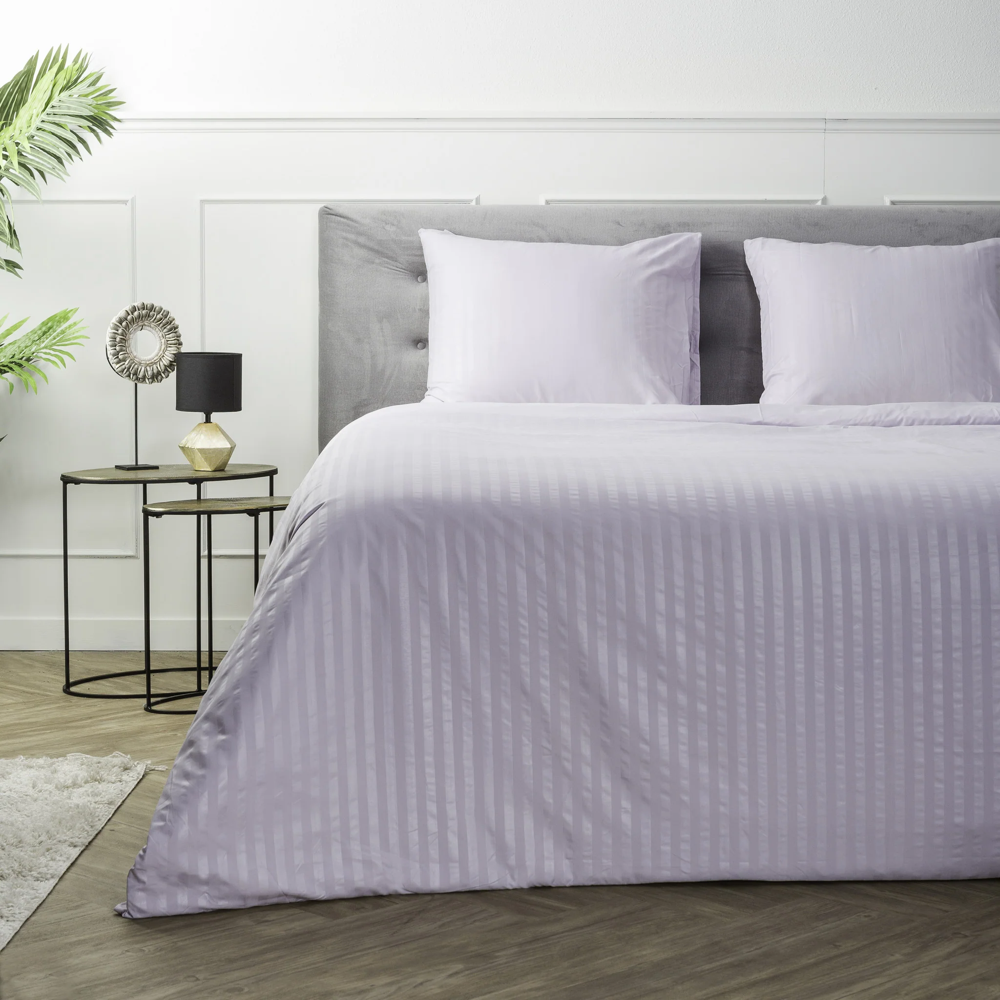 Dekbedovertrek Embossed Stripes - Lavendel - Image 4