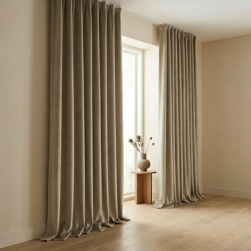 Gordijnen 100% Verduisterend - Haken - Beige - Image 3