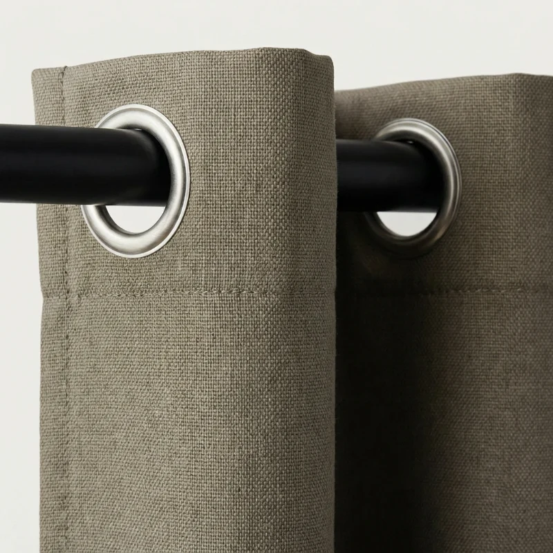 Gordijnen 100% Verduisterend - Ringen - Taupe - Image 3