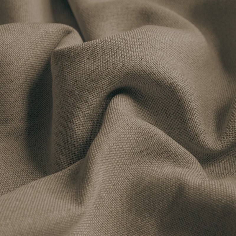Gordijnen met Linnen Look - Haken of Ringen - Taupe - Image 2