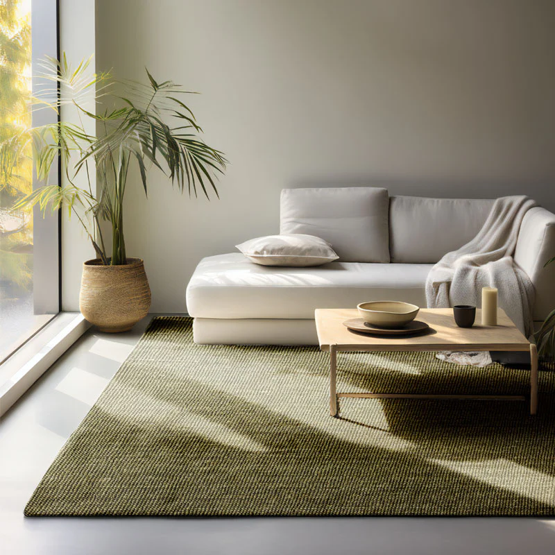 Handgeweven Jute Vloerkleed - Groen - Image 3