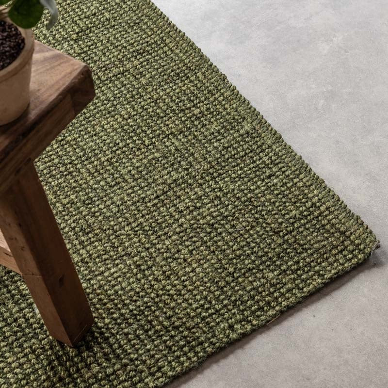 Handgeweven Jute Vloerkleed - Groen - Image 4