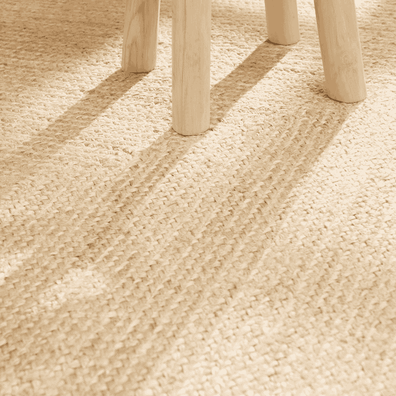 Handgeweven Jute Vloerkleed Sharmila - Crème - Image 7