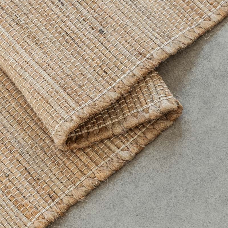 Jute Wol Katoen Vloerkleed  - Beige - Image 4