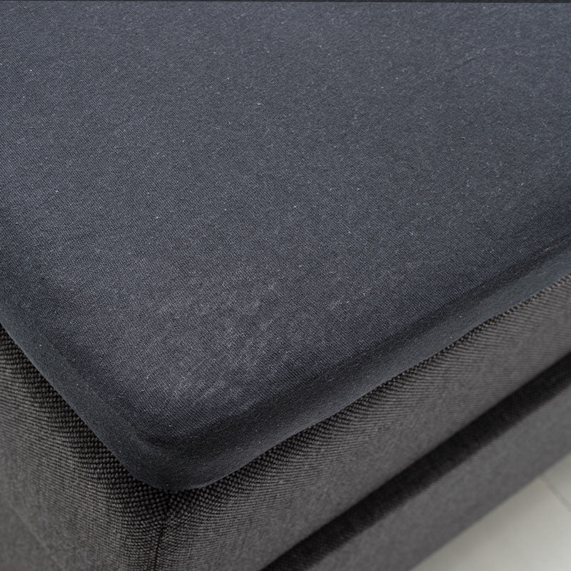 Topper Hoeslaken - Katoen Jersey Stretch - Antraciet - Image 3