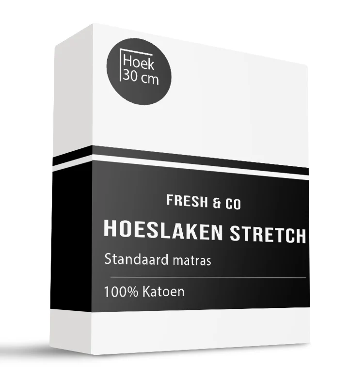 Hoeslaken - Katoen Jersey Stretch - Wit