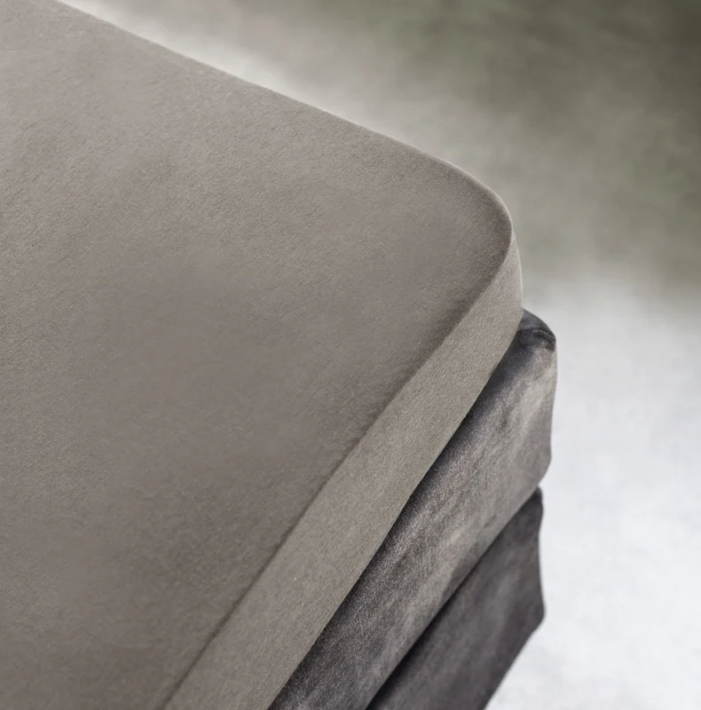 Splittopper Hoeslaken - Egyptisch Katoen Stretch - Taupe - Image 3