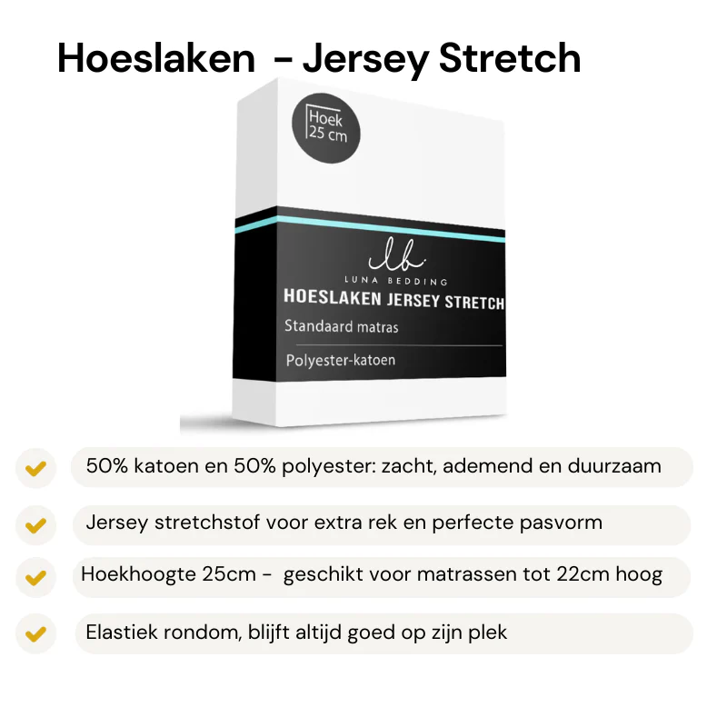 Hoeslaken - Jersey Stretch - Grijs - Image 4