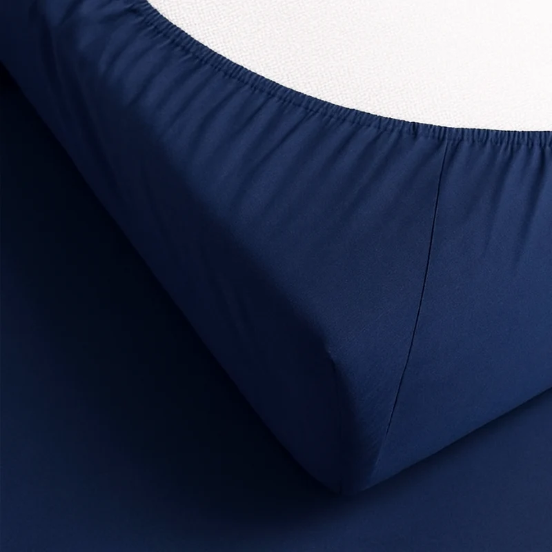 Hoeslaken Katoen Flanel - Navy - Image 3