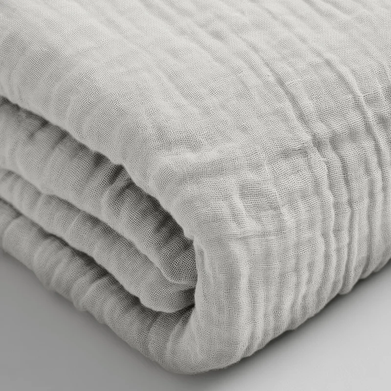 Hoeslaken Katoen Mousseline - Creme - Image 6