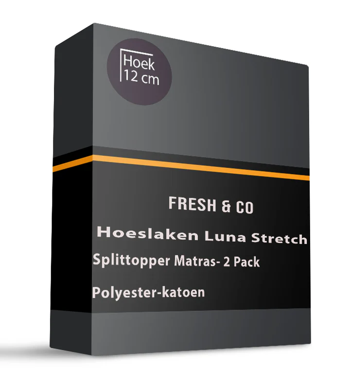 Splittopper Hoeslaken - Luna Stretch - 2-PACK - Image 4