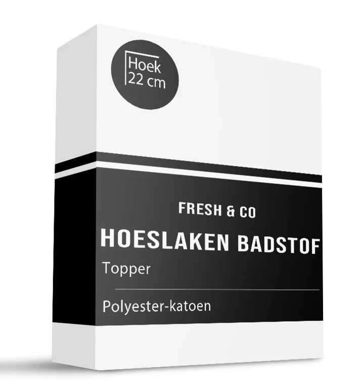 Topper Hoeslaken - Badstof - Wit - Image 6