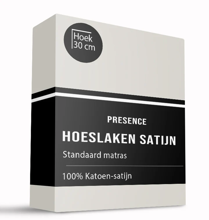 Hoeslaken - Katoen Satijn - Creme