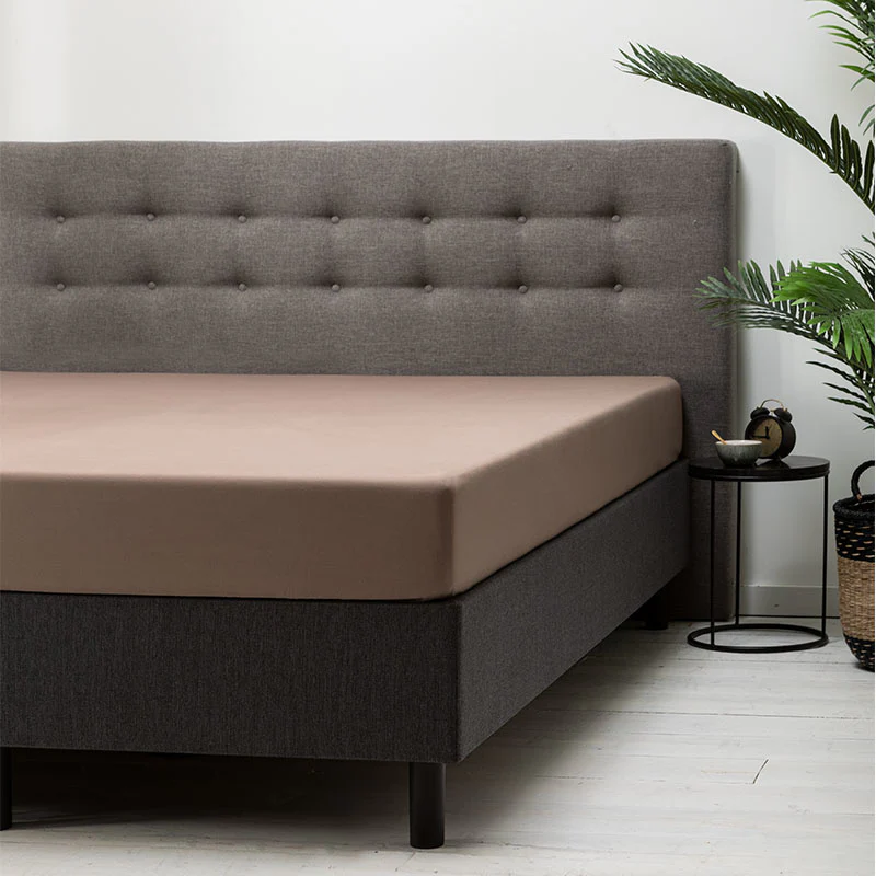 Hoeslaken -  Katoen - Taupe - Image 3