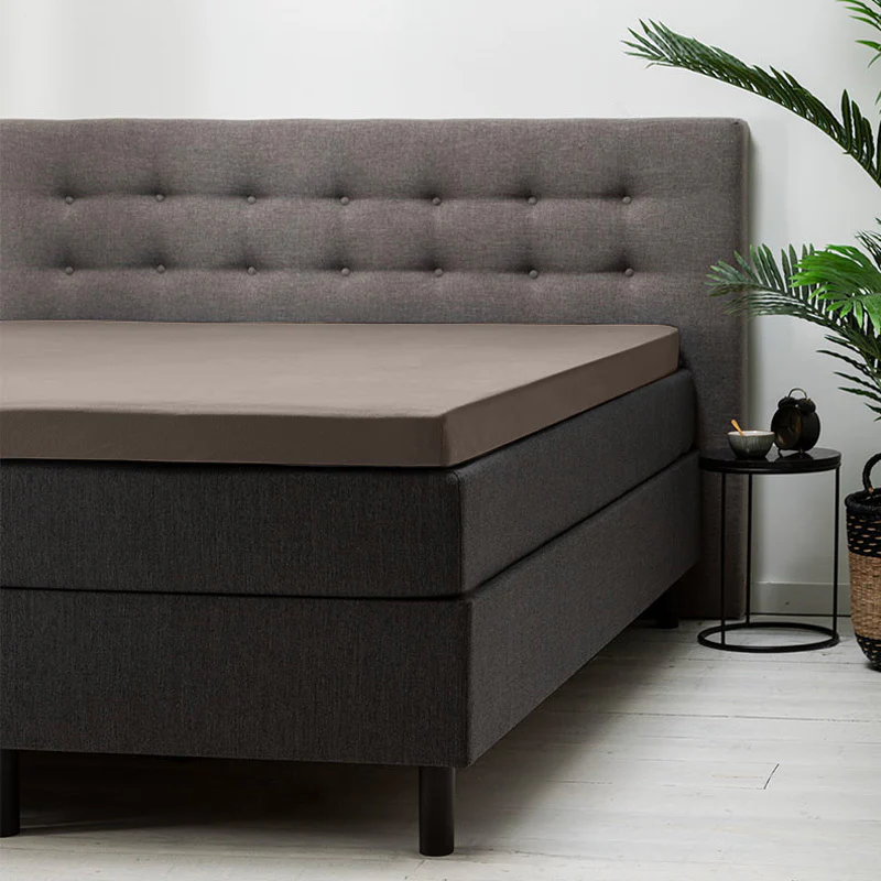 Topper Hoeslaken - Katoen - Taupe - Image 2