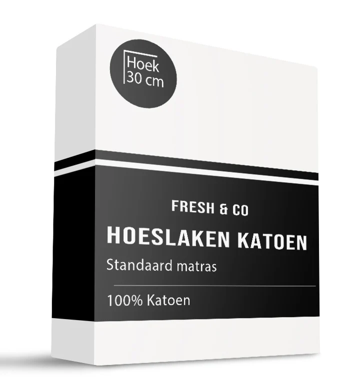Hoeslaken - Katoen - Wit