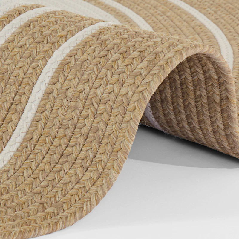 Jute Buitenkleed Braids Rond - Beige - Image 3