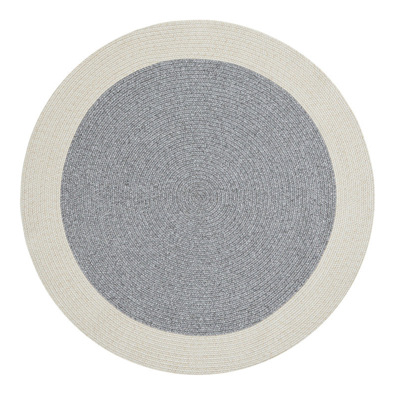 Jute Buitenkleed Braids Rond - Grijs/Creme - Image 2
