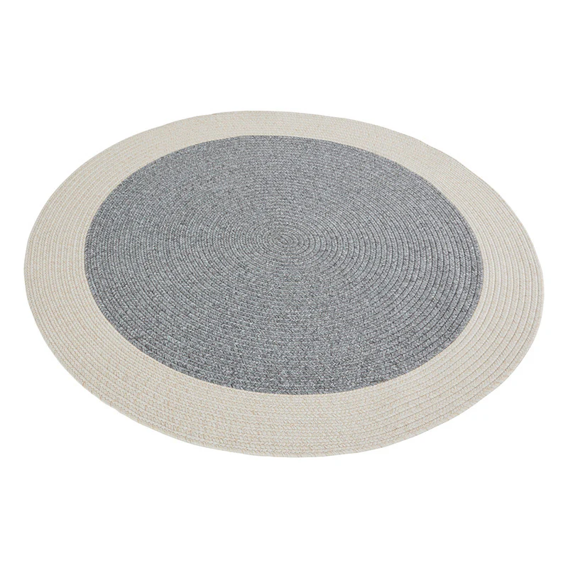 Jute Buitenkleed Braids Rond - Grijs/Creme - Image 5