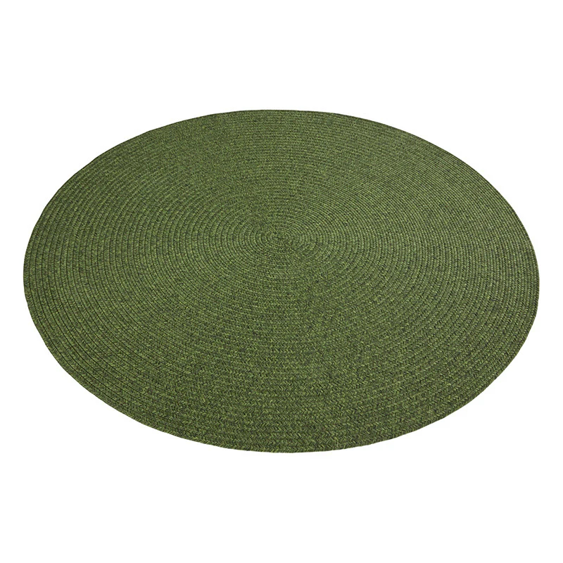 Jute Buitenkleed Braids Rond - Groen - Image 5