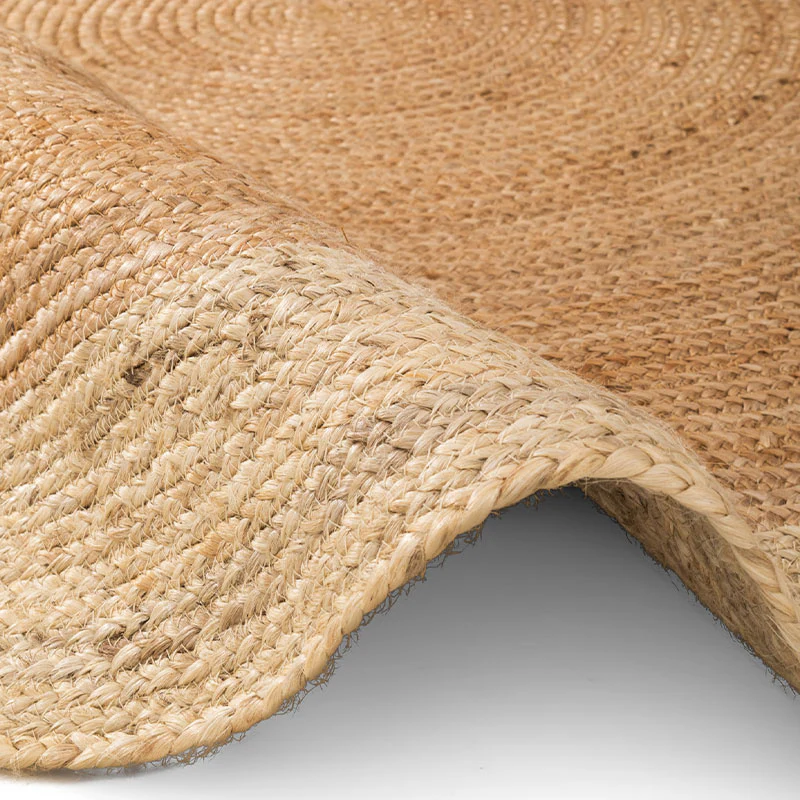 Jute Vloerkleed Jutta Rond - Crème - Image 4