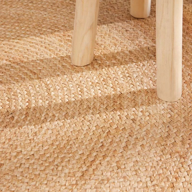 Jute Vloerkleed Jutta Rond - Crème - Image 8