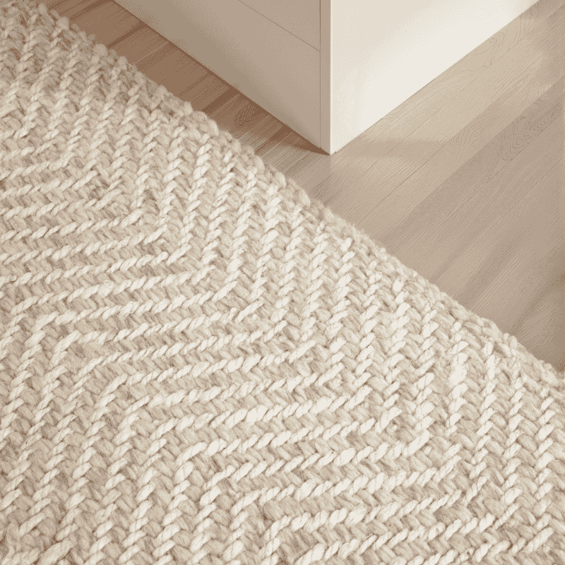 Jute Wol Vloerkleed - Naturel - Image 4