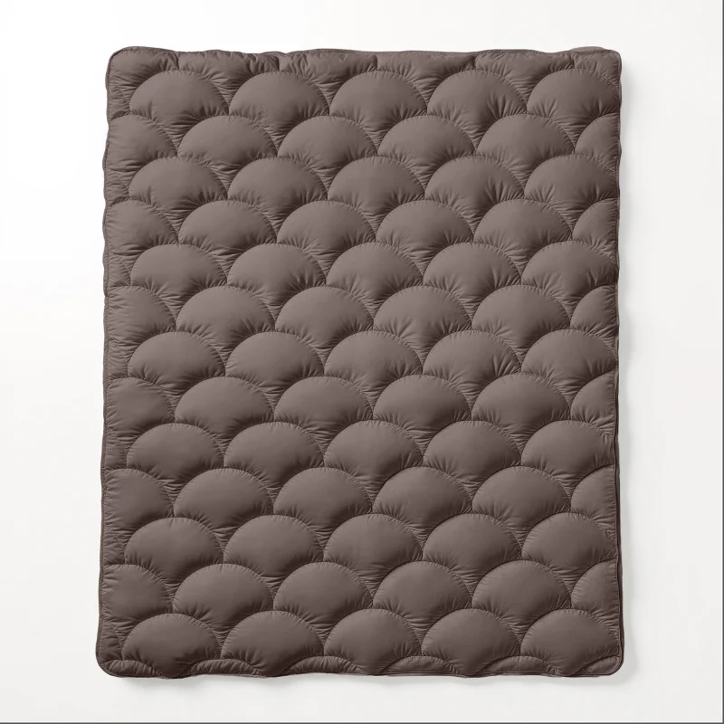 Lazy Dekbed Zonder Overtrek - Double Face - Bruin/Off White - Image 9
