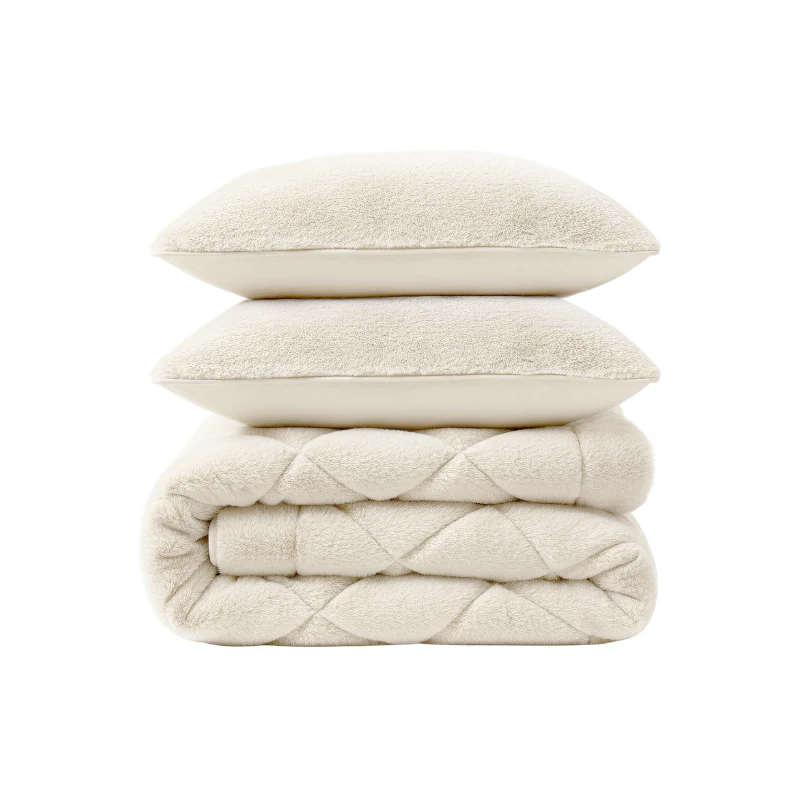 Lazy Dekbed Zonder Overtrek - Teddy Fur - Beige - Image 11