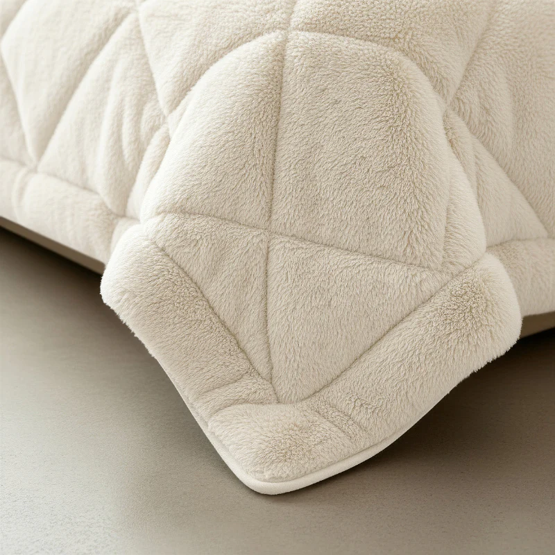 Lazy Dekbed Zonder Overtrek - Teddy Fur - Beige - Image 8