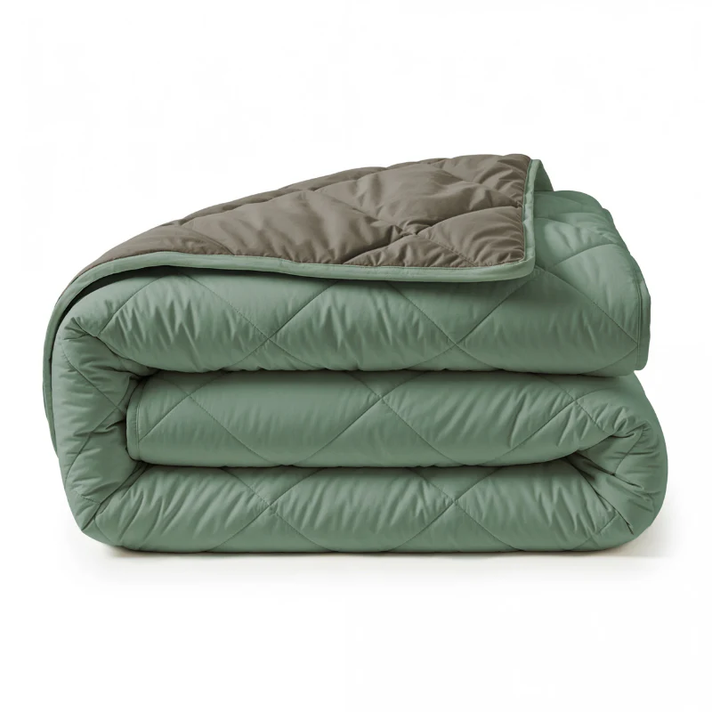 Lazy Dekbed Zonder Overtrek - Groen/Kaki - Image 8