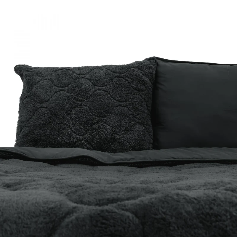 Lazy Dekbed Zonder Overtrek - Teddy - Zwart - Image 17
