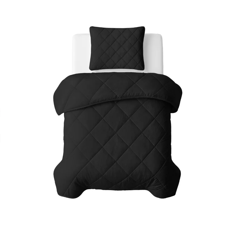 Lazy Dekbed Zonder Overtrek - Uni - Zwart - Image 11