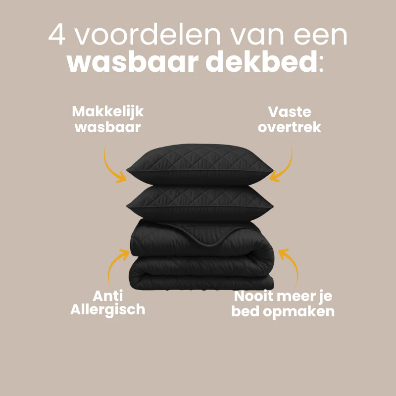 Lazy Dekbed Zonder Overtrek - Uni - Zwart - Image 13